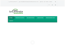 Tablet Screenshot of lacentraleautomobile-cameroun.com